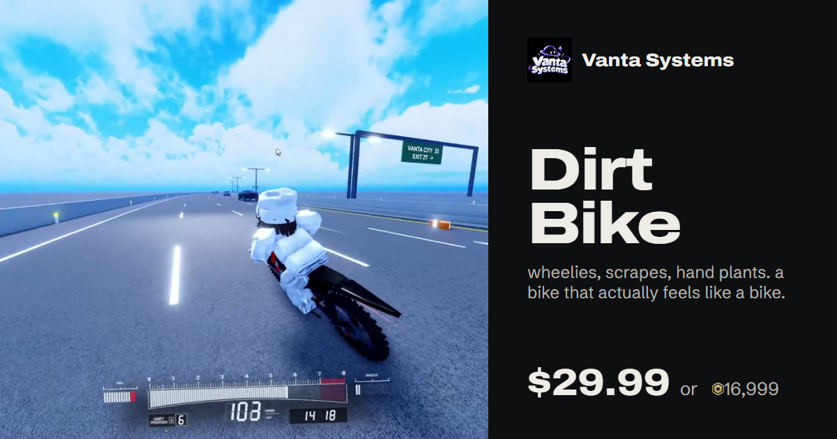 Dirt Bike: Vanta Systems